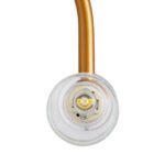 GLOBOSTAR® FLORA 60415 Μοντέρνο Φωτιστικό Τοίχου - Απλίκα Καθρέπτη Μπάνιου με Ντουί 2 x G9 AC 220-240V IP44 - Χάλκινο & Λευκό - Μ31 x Π13 x Υ12cm - Image 7