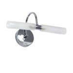 GLOBOSTAR® PAOLA 60418 Μοντέρνο Φωτιστικό Τοίχου - Απλίκα Καθρέπτη Μπάνιου με Ντουί 2 x G9 AC 220-240V IP44 - Ασημί & Λευκό - Μ31 x Π16 x Υ15cm - Image 3