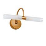 GLOBOSTAR® PAOLA 60419 Μοντέρνο Φωτιστικό Τοίχου - Απλίκα Καθρέπτη Μπάνιου με Ντουί 2 x G9 AC 220-240V IP44 - Χάλκινο & Λευκό - Μ31 x Π16 x Υ15cm - Image 3