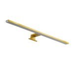 GLOBOSTAR® NINA 60421 Μοντέρνο Φωτιστικό Τοίχου - Απλίκα Καθρέπτη Μπάνιου LED 12W 1400lm 120° AC 220-240V IP44 Φυσικό Λευκό 4500K - Lumileds SMD Chip & TÜV SÜD Driver - Χρυσό - Μ60 x Π10.5 x Υ4cm - 3 Χρόνια Εγγύηση - Image 3