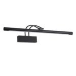 GLOBOSTAR® LAURA 60424 Μοντέρνο Φωτιστικό Τοίχου - Απλίκα Καθρέπτη Μπάνιου LED 12W 1400lm 120° AC 220-240V IP44 Φυσικό Λευκό 4500K - Lumileds SMD Chip & TÜV SÜD Driver - Μαύρο Ματ - Μ60 x Π27 x Υ13cm - 3 Χρόνια Εγγύηση - Image 3