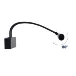 GLOBOSTAR® LAURA 60424 Μοντέρνο Φωτιστικό Τοίχου - Απλίκα Καθρέπτη Μπάνιου LED 12W 1400lm 120° AC 220-240V IP44 Φυσικό Λευκό 4500K - Lumileds SMD Chip & TÜV SÜD Driver - Μαύρο Ματ - Μ60 x Π27 x Υ13cm - 3 Χρόνια Εγγύηση - Image 7