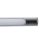 GLOBOSTAR® LAURA 60426 Μοντέρνο Φωτιστικό Τοίχου - Απλίκα Καθρέπτη Μπάνιου LED 12W 1400lm 120° AC 220-240V IP44 Φυσικό Λευκό 4500K - Lumileds SMD Chip & TÜV SÜD Driver - Ασημί - Μ60 x Π27 x Υ13cm - 3 Χρόνια Εγγύηση - Image 8