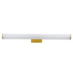 GLOBOSTAR® MABEL 60429 Μοντέρνο Φωτιστικό Τοίχου - Απλίκα Καθρέπτη Μπάνιου LED 12W 1400lm 270° AC 220-240V IP44 Φυσικό Λευκό 4500K - Lumileds SMD Chip & TÜV SÜD Driver - Χρυσό & Λευκό - Μ60 x Π10 x Υ5cm - 3 Χρόνια Εγγύηση - Image 4