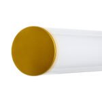 GLOBOSTAR® MABEL 60429 Μοντέρνο Φωτιστικό Τοίχου - Απλίκα Καθρέπτη Μπάνιου LED 12W 1400lm 270° AC 220-240V IP44 Φυσικό Λευκό 4500K - Lumileds SMD Chip & TÜV SÜD Driver - Χρυσό & Λευκό - Μ60 x Π10 x Υ5cm - 3 Χρόνια Εγγύηση - Image 7