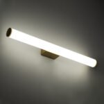 GLOBOSTAR® MABEL 60429 Μοντέρνο Φωτιστικό Τοίχου - Απλίκα Καθρέπτη Μπάνιου LED 12W 1400lm 270° AC 220-240V IP44 Φυσικό Λευκό 4500K - Lumileds SMD Chip & TÜV SÜD Driver - Χρυσό & Λευκό - Μ60 x Π10 x Υ5cm - 3 Χρόνια Εγγύηση - Image 9