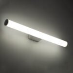 GLOBOSTAR® MABEL 60430 Μοντέρνο Φωτιστικό Τοίχου - Απλίκα Καθρέπτη Μπάνιου LED 12W 1400lm 240° AC 220-240V IP44 Φυσικό Λευκό 4500K - Lumileds SMD Chip & TÜV SÜD Driver - Νίκελ Χρώμιο - Μ60 x Π10 x Υ5cm - 3 Χρόνια Εγγύηση - Image 9