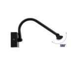 GLOBOSTAR® MIRA 60432 Μοντέρνο Φωτιστικό Τοίχου - Απλίκα Καθρέπτη Μπάνιου LED 12W 1400lm 120° AC 220-240V IP44 Φυσικό Λευκό 4500K - Lumileds SMD Chip & TÜV SÜD Driver - Μαύρο Ματ - Μ60 x Π20 x Υ13cm - 3 Χρόνια Εγγύηση - Image 7