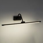 GLOBOSTAR® MIRA 60432 Μοντέρνο Φωτιστικό Τοίχου - Απλίκα Καθρέπτη Μπάνιου LED 12W 1400lm 120° AC 220-240V IP44 Φυσικό Λευκό 4500K - Lumileds SMD Chip & TÜV SÜD Driver - Μαύρο Ματ - Μ60 x Π20 x Υ13cm - 3 Χρόνια Εγγύηση - Image 10