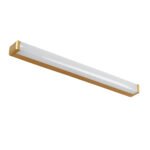 GLOBOSTAR® RENATA 60443 Μοντέρνο Φωτιστικό Τοίχου - Απλίκα Καθρέπτη Μπάνιου LED 12W 1400lm 210° AC 220-240V IP44 Φυσικό Λευκό 4500K - Lumileds SMD Chip & TÜV SÜD Driver - Χρυσό Βούρτσας - Μ60 x Π4 x Υ5.5cm - 3 Χρόνια Εγγύηση - Image 3