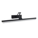 GLOBOSTAR® MARA 60446 Μοντέρνο Φωτιστικό Τοίχου - Απλίκα Καθρέπτη Μπάνιου LED 12W 1400lm 120° AC 220-240V IP44 Φυσικό Λευκό 4500K - Lumileds SMD Chip & TÜV SÜD Driver - Μαύρο Ματ - Μ60 x Π15 x Υ13cm - 3 Χρόνια Εγγύηση - Image 3