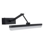 GLOBOSTAR® MARA 60446 Μοντέρνο Φωτιστικό Τοίχου - Απλίκα Καθρέπτη Μπάνιου LED 12W 1400lm 120° AC 220-240V IP44 Φυσικό Λευκό 4500K - Lumileds SMD Chip & TÜV SÜD Driver - Μαύρο Ματ - Μ60 x Π15 x Υ13cm - 3 Χρόνια Εγγύηση - Image 4