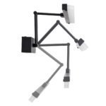 GLOBOSTAR® MARA 60446 Μοντέρνο Φωτιστικό Τοίχου - Απλίκα Καθρέπτη Μπάνιου LED 12W 1400lm 120° AC 220-240V IP44 Φυσικό Λευκό 4500K - Lumileds SMD Chip & TÜV SÜD Driver - Μαύρο Ματ - Μ60 x Π15 x Υ13cm - 3 Χρόνια Εγγύηση - Image 6