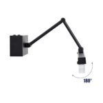 GLOBOSTAR® MARA 60446 Μοντέρνο Φωτιστικό Τοίχου - Απλίκα Καθρέπτη Μπάνιου LED 12W 1400lm 120° AC 220-240V IP44 Φυσικό Λευκό 4500K - Lumileds SMD Chip & TÜV SÜD Driver - Μαύρο Ματ - Μ60 x Π15 x Υ13cm - 3 Χρόνια Εγγύηση - Image 8