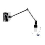 GLOBOSTAR® MARA 60447 Μοντέρνο Φωτιστικό Τοίχου - Απλίκα Καθρέπτη Μπάνιου LED 12W 1400lm 120° AC 220-240V IP44 Φυσικό Λευκό 4500K - Lumileds SMD Chip & TÜV SÜD Driver - Νίκελ Χρώμιο - Μ60 x Π15 x Υ13cm - 3 Χρόνια Εγγύηση - Image 8