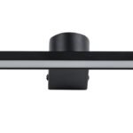 GLOBOSTAR® MEGAN 60448 Μοντέρνο Φωτιστικό Τοίχου - Απλίκα Καθρέπτη Μπάνιου LED 12W 1400lm 120° AC 220-240V IP44 Φυσικό Λευκό 4500K - Lumileds SMD Chip & TÜV SÜD Driver - Μαύρο Ματ - Μ60 x Π12 x Υ4cm - 3 Χρόνια Εγγύηση - Image 5