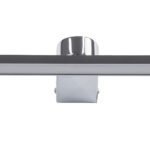 GLOBOSTAR® MEGAN 60449 Μοντέρνο Φωτιστικό Τοίχου - Απλίκα Καθρέπτη Μπάνιου LED 12W 1400lm 120° AC 220-240V IP44 Φυσικό Λευκό 4500K - Lumileds SMD Chip & TÜV SÜD Driver - Νίκελ Χρώμιο - Μ60 x Π12 x Υ4cm - 3 Χρόνια Εγγύηση - Image 5