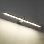 GLOBOSTAR® MEGAN 60449 Μοντέρνο Φωτιστικό Τοίχου - Απλίκα Καθρέπτη Μπάνιου LED 12W 1400lm 120° AC 220-240V IP44 Φυσικό Λευκό 4500K - Lumileds SMD Chip & TÜV SÜD Driver - Νίκελ Χρώμιο - Μ60 x Π12 x Υ4cm - 3 Χρόνια Εγγύηση - Image 9