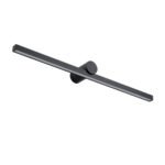 GLOBOSTAR® ROSA 60450 Μοντέρνο Φωτιστικό Τοίχου - Απλίκα Καθρέπτη Μπάνιου LED 12W 1400lm 120° AC 220-240V IP44 Φυσικό Λευκό 4500K - Lumileds SMD Chip & TÜV SÜD Driver - Μαύρο Ματ - Μ60 x Π15 x Υ7cm - 3 Χρόνια Εγγύηση - Image 3