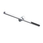 GLOBOSTAR® ROSA 60451 Μοντέρνο Φωτιστικό Τοίχου - Απλίκα Καθρέπτη Μπάνιου LED 12W 1400lm 120° AC 220-240V IP44 Φυσικό Λευκό 4500K - Lumileds SMD Chip & TÜV SÜD Driver - Νίκελ Χρώμιο - Μ60 x Π15 x Υ7cm - 3 Χρόνια Εγγύηση - Image 3