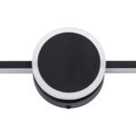 GLOBOSTAR® OPAL 60454 Μοντέρνο Φωτιστικό Τοίχου - Απλίκα Καθρέπτη Μπάνιου LED 14W 1600lm 180° AC 220-240V IP44 Φυσικό Λευκό 4500K - Lumileds SMD Chip & TÜV SÜD Driver - Μαύρο Ματ - Μ60 x Π6 x Υ10cm - 3 Χρόνια Εγγύηση - Image 5