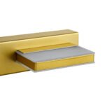 GLOBOSTAR® KARLA 60457 Μοντέρνο Φωτιστικό Τοίχου - Απλίκα Καθρέπτη Μπάνιου LED 14W 1600lm 180° AC 220-240V IP44 Φυσικό Λευκό 4500K - Lumileds SMD Chip & TÜV SÜD Driver - Χρυσό - Μ60 x Π9 x Υ5cm - 3 Χρόνια Εγγύηση - Image 7