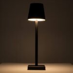 GLOBOSTAR® NEGA 60473 Μοντέρνο Επιτραπέζιο Φωτιστικό LED 2.2W 154lm 360° DC 5V με USB με Επαναφορτιζόμενη Μπαταρία Li-ion 3.7V 4000mAh IP20 Θερμό Λευκό 2700K με Αφή Dimmable - Lumileds SMD Chip - Μαύρο - Μ10 x Π10 x Υ39cm - 2 Χρόνια Εγγύηση - Image 4