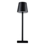 GLOBOSTAR® NEGA 60473 Μοντέρνο Επιτραπέζιο Φωτιστικό LED 2.2W 154lm 360° DC 5V με USB με Επαναφορτιζόμενη Μπαταρία Li-ion 3.7V 4000mAh IP20 Θερμό Λευκό 2700K με Αφή Dimmable - Lumileds SMD Chip - Μαύρο - Μ10 x Π10 x Υ39cm - 2 Χρόνια Εγγύηση - Image 5