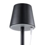 GLOBOSTAR® NEGA 60473 Μοντέρνο Επιτραπέζιο Φωτιστικό LED 2.2W 154lm 360° DC 5V με USB με Επαναφορτιζόμενη Μπαταρία Li-ion 3.7V 4000mAh IP20 Θερμό Λευκό 2700K με Αφή Dimmable - Lumileds SMD Chip - Μαύρο - Μ10 x Π10 x Υ39cm - 2 Χρόνια Εγγύηση - Image 10
