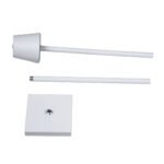 GLOBOSTAR® NEGA 60478 Μοντέρνο Επιδαπέδιο Φωτιστικό LED 2.2W 154lm 360° DC 5V με USB 2.0 με Επαναφορτιζόμενη Μπαταρία Li-ion 3.7V 4000mAh IP44 Θερμό Λευκό 2700K με Αφή Dimmable - Lumileds SMD Chip - Λευκό - Μ10 x Π10 x Υ135cm - 2 Χρόνια Εγγύηση - Image 13