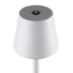 GLOBOSTAR® NEGA 60478 Μοντέρνο Επιδαπέδιο Φωτιστικό LED 2.2W 154lm 360° DC 5V με USB 2.0 με Επαναφορτιζόμενη Μπαταρία Li-ion 3.7V 4000mAh IP44 Θερμό Λευκό 2700K με Αφή Dimmable - Lumileds SMD Chip - Λευκό - Μ10 x Π10 x Υ135cm - 2 Χρόνια Εγγύηση - Image 8