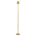 GLOBOSTAR® NEGA 60479 Μοντέρνο Επιδαπέδιο Φωτιστικό LED 2.2W 154lm 360° DC 5V με USB 2.0 με Επαναφορτιζόμενη Μπαταρία Li-ion 3.7V 4000mAh IP44 Θερμό Λευκό 2700K με Αφή Dimmable - Lumileds SMD Chip - Χρυσό Πλατίνα - Μ10 x Π10 x Υ135cm - 2 Χρόνια Εγγύηση - Image 3