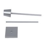 GLOBOSTAR® NEGA 60480 Μοντέρνο Επιδαπέδιο Φωτιστικό LED 2.2W 154lm 360° DC 5V με USB 2.0 με Επαναφορτιζόμενη Μπαταρία Li-ion 3.7V 4000mAh IP44 Θερμό Λευκό 2700K με Αφή Dimmable - Lumileds SMD Chip - Ασημί - Μ10 x Π10 x Υ135cm - 2 Χρόνια Εγγύηση - Image 13