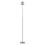 GLOBOSTAR® NEGA 60480 Μοντέρνο Επιδαπέδιο Φωτιστικό LED 2.2W 154lm 360° DC 5V με USB 2.0 με Επαναφορτιζόμενη Μπαταρία Li-ion 3.7V 4000mAh IP44 Θερμό Λευκό 2700K με Αφή Dimmable - Lumileds SMD Chip - Ασημί - Μ10 x Π10 x Υ135cm - 2 Χρόνια Εγγύηση - Image 5