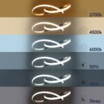 GLOBOSTAR® DEXTER 60498 Μοντέρνο Κρεμαστό Φωτιστικό Οροφής LED 72W 8064lm 300° AC 220-240V IP20 Ρυθμιζόμενο Λευκό CCT με Χειριστήριο από 2700K έως 6000K Dimmable - Lumileds SMD Chip - Νίκελ Βούρτσας - Μ56 x Π56 x Υ14cm - 3 Χρόνια Εγγύηση - Image 10