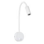 GLOBOSTAR® GOOSE 60876 Μοντέρνο Φωτιστικό Τοίχου - Απλίκα Ξενοδοχείου Reading Light LED 3W 300lm 36° AC 220-240V IP20 Φυσικό Λευκό 4500K - CREE XPE Chip & TÜV SÜD Driver - Λευκό Ματ - Μ6.5 x Π15 x Υ24.5cm - 3 Χρόνια Εγγύηση - Image 2