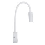 GLOBOSTAR® GOOSE 60876 Μοντέρνο Φωτιστικό Τοίχου - Απλίκα Ξενοδοχείου Reading Light LED 3W 300lm 36° AC 220-240V IP20 Φυσικό Λευκό 4500K - CREE XPE Chip & TÜV SÜD Driver - Λευκό Ματ - Μ6.5 x Π15 x Υ24.5cm - 3 Χρόνια Εγγύηση - Image 6