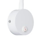 GLOBOSTAR® GOOSE 60876 Μοντέρνο Φωτιστικό Τοίχου - Απλίκα Ξενοδοχείου Reading Light LED 3W 300lm 36° AC 220-240V IP20 Φυσικό Λευκό 4500K - CREE XPE Chip & TÜV SÜD Driver - Λευκό Ματ - Μ6.5 x Π15 x Υ24.5cm - 3 Χρόνια Εγγύηση - Image 9