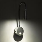GLOBOSTAR® GOOSE 60879 Μοντέρνο Φωτιστικό Τοίχου - Απλίκα Ξενοδοχείου Reading Light LED 3W 300lm 36° AC 220-240V IP20 Φυσικό Λευκό 4500K - CREE XPE Chip & TÜV SÜD Driver - Νίκελ Βούρτσας - Μ6.5 x Π15 x Υ24.5cm - 3 Χρόνια Εγγύηση - Image 10