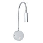 GLOBOSTAR® GOOSE 60879 Μοντέρνο Φωτιστικό Τοίχου - Απλίκα Ξενοδοχείου Reading Light LED 3W 300lm 36° AC 220-240V IP20 Φυσικό Λευκό 4500K - CREE XPE Chip & TÜV SÜD Driver - Νίκελ Βούρτσας - Μ6.5 x Π15 x Υ24.5cm - 3 Χρόνια Εγγύηση - Image 3