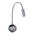 GLOBOSTAR® GOOSE 60879 Μοντέρνο Φωτιστικό Τοίχου - Απλίκα Ξενοδοχείου Reading Light LED 3W 300lm 36° AC 220-240V IP20 Φυσικό Λευκό 4500K - CREE XPE Chip & TÜV SÜD Driver - Νίκελ Βούρτσας - Μ6.5 x Π15 x Υ24.5cm - 3 Χρόνια Εγγύηση - Image 7