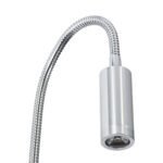 GLOBOSTAR® GOOSE 60879 Μοντέρνο Φωτιστικό Τοίχου - Απλίκα Ξενοδοχείου Reading Light LED 3W 300lm 36° AC 220-240V IP20 Φυσικό Λευκό 4500K - CREE XPE Chip & TÜV SÜD Driver - Νίκελ Βούρτσας - Μ6.5 x Π15 x Υ24.5cm - 3 Χρόνια Εγγύηση - Image 8