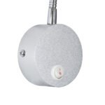 GLOBOSTAR® GOOSE 60879 Μοντέρνο Φωτιστικό Τοίχου - Απλίκα Ξενοδοχείου Reading Light LED 3W 300lm 36° AC 220-240V IP20 Φυσικό Λευκό 4500K - CREE XPE Chip & TÜV SÜD Driver - Νίκελ Βούρτσας - Μ6.5 x Π15 x Υ24.5cm - 3 Χρόνια Εγγύηση - Image 9