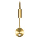 GLOBOSTAR® GOOSE 60880 Μοντέρνο Φωτιστικό Τοίχου - Απλίκα Ξενοδοχείου Reading Light LED 3W 300lm 36° AC 220-240V IP20 Φυσικό Λευκό 4500K - CREE XPE Chip & TÜV SÜD Driver - Χρυσό Πλατίνα - Μ6.5 x Π15 x Υ24.5cm - 3 Χρόνια Εγγύηση - Image 4