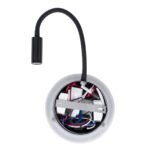 GLOBOSTAR® GOOSE 60883 Μοντέρνο Φωτιστικό Τοίχου - Απλίκα Ξενοδοχείου Reading Light με Φορτιστή USB 3A LED 6W 600lm 36° & 360° AC 220-240V IP20 Φυσικό Λευκό 4500K - CREE XPE & Lumileds SMD Chip & TÜV SÜD Driver - Μαύρο Ματ - Μ15.5 x Π15 x Υ30.5cm - 3 Χρόνια Εγγύηση - Image 7