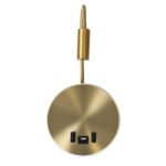 GLOBOSTAR® GOOSE 60885 Μοντέρνο Φωτιστικό Τοίχου - Απλίκα Ξενοδοχείου Reading Light με Φορτιστή USB 3A LED 6W 600lm 36° & 360° AC 220-240V IP20 Φυσικό Λευκό 4500K - CREE XPE & Lumileds SMD Chip & TÜV SÜD Driver - Χρυσό Πλατίνα - Μ15.5 x Π15 x Υ30.5cm - 3 Χρόνια Εγγύηση - Image 5