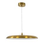 GLOBOSTAR® BARON 60887 Μοντέρνο Κρεμαστό Φωτιστικό Οροφής LED 24W 2880lm 120° AC 220-240V IP20 Ρυθμιζόμενο Λευκό CCT με On/Off 2700K/4500K/6000K - Lumileds SMD Chip - Χρυσό - Μ40 x Π40 x Υ10cm - 3 Χρόνια Εγγύηση - Image 4