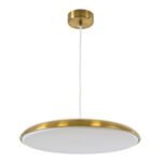 GLOBOSTAR® BARON 60887 Μοντέρνο Κρεμαστό Φωτιστικό Οροφής LED 24W 2880lm 120° AC 220-240V IP20 Ρυθμιζόμενο Λευκό CCT με On/Off 2700K/4500K/6000K - Lumileds SMD Chip - Χρυσό - Μ40 x Π40 x Υ10cm - 3 Χρόνια Εγγύηση - Image 5