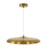 GLOBOSTAR® BARON 60887 Μοντέρνο Κρεμαστό Φωτιστικό Οροφής LED 24W 2880lm 120° AC 220-240V IP20 Ρυθμιζόμενο Λευκό CCT με On/Off 2700K/4500K/6000K - Lumileds SMD Chip - Χρυσό - Μ40 x Π40 x Υ10cm - 3 Χρόνια Εγγύηση - Image 6