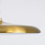 GLOBOSTAR® BARON 60887 Μοντέρνο Κρεμαστό Φωτιστικό Οροφής LED 24W 2880lm 120° AC 220-240V IP20 Ρυθμιζόμενο Λευκό CCT με On/Off 2700K/4500K/6000K - Lumileds SMD Chip - Χρυσό - Μ40 x Π40 x Υ10cm - 3 Χρόνια Εγγύηση - Image 7